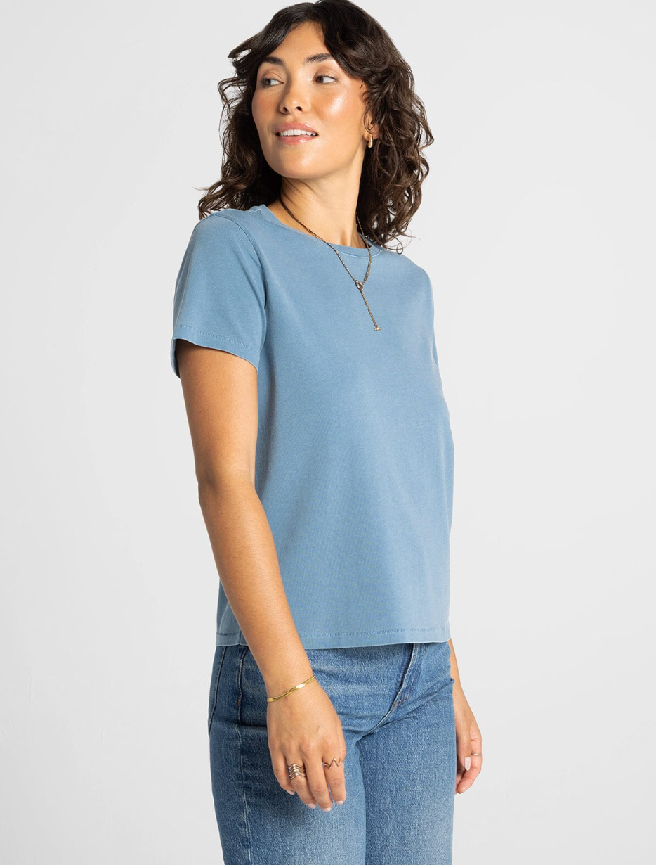 Thread & Supply: Asher Tee in Jean Blue