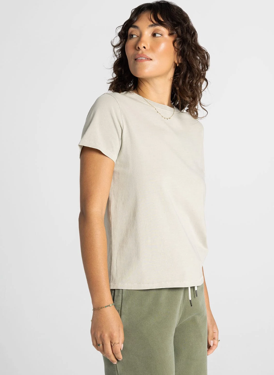 Thread & Supply: Asher Tee in Light Sage Grey
