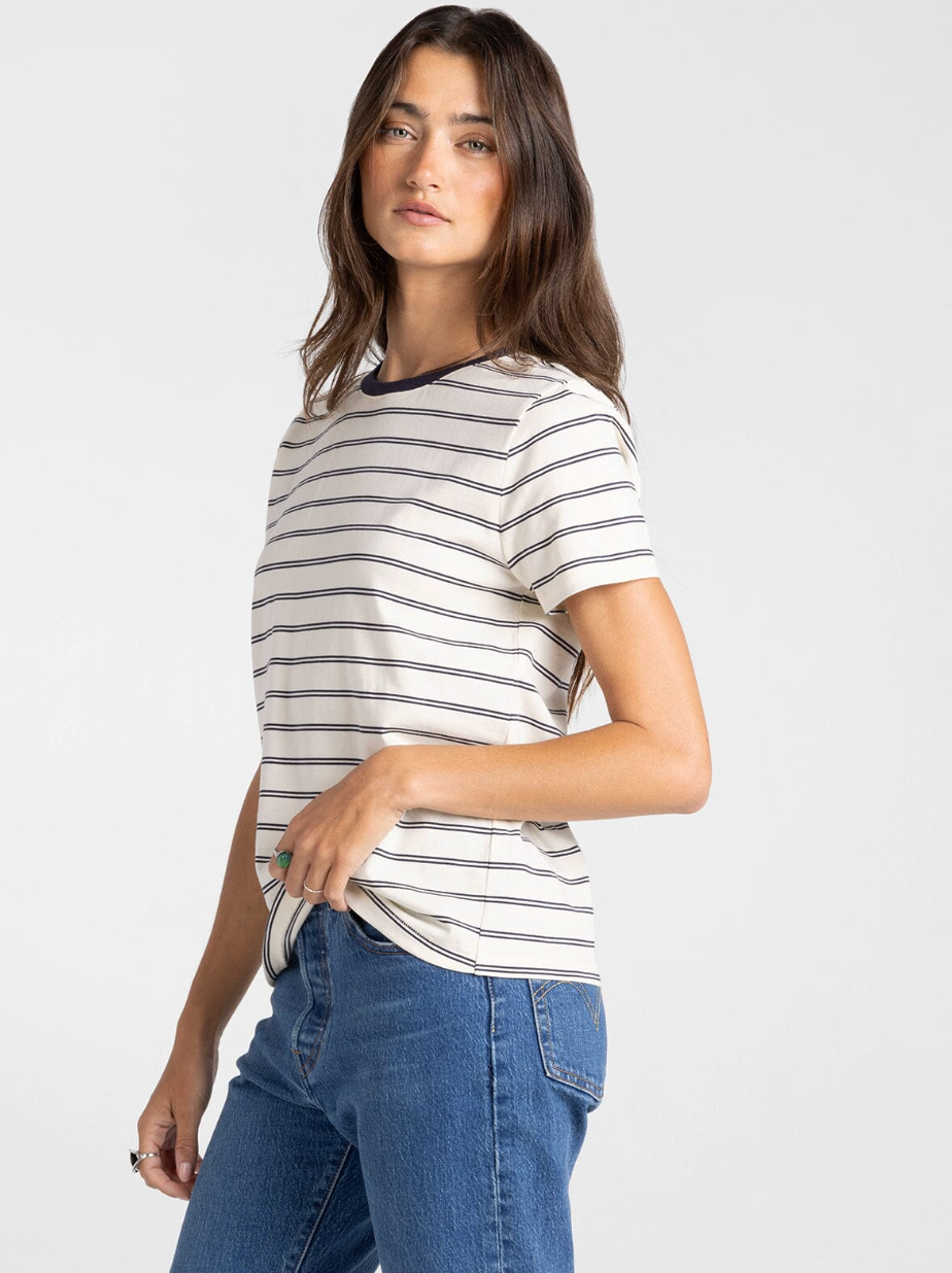 Thread & Supply: Asher Tee in Jean Blue Stripe