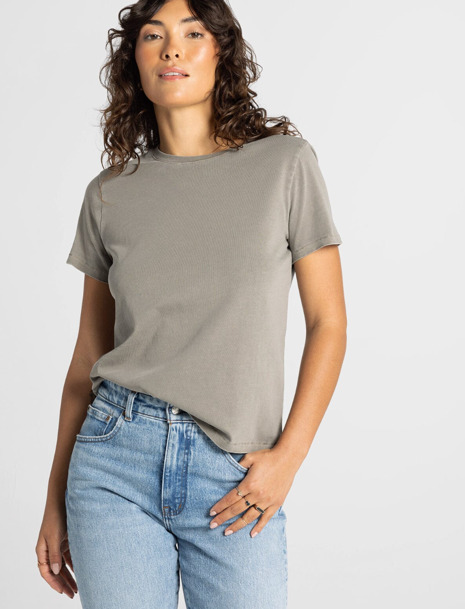 Thread & Supply: Asher Tee in Taupe