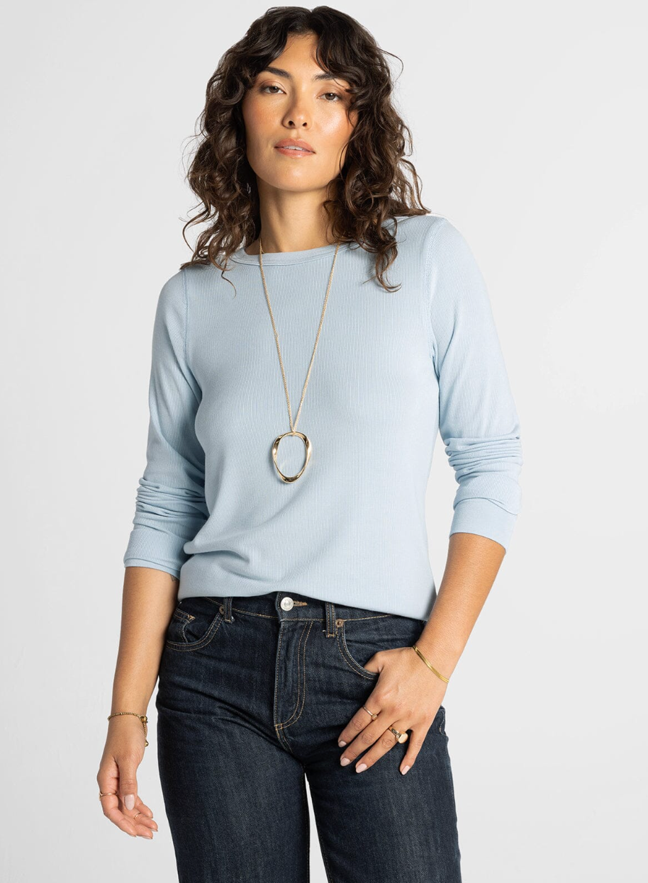 Thread & Supply : Stacey Top in Ash Blue
