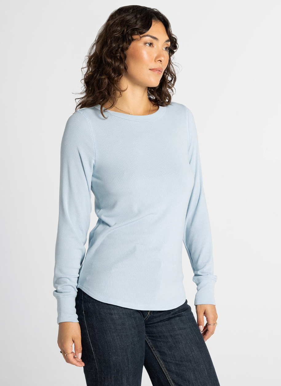 Thread & Supply : Stacey Top in Ash Blue