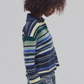 Free People: Trading Up Sweater in Navy Combo