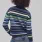 Free People: Trading Up Sweater in Navy Combo