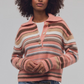 Free People: Trading Up Sweater in Peach Combo