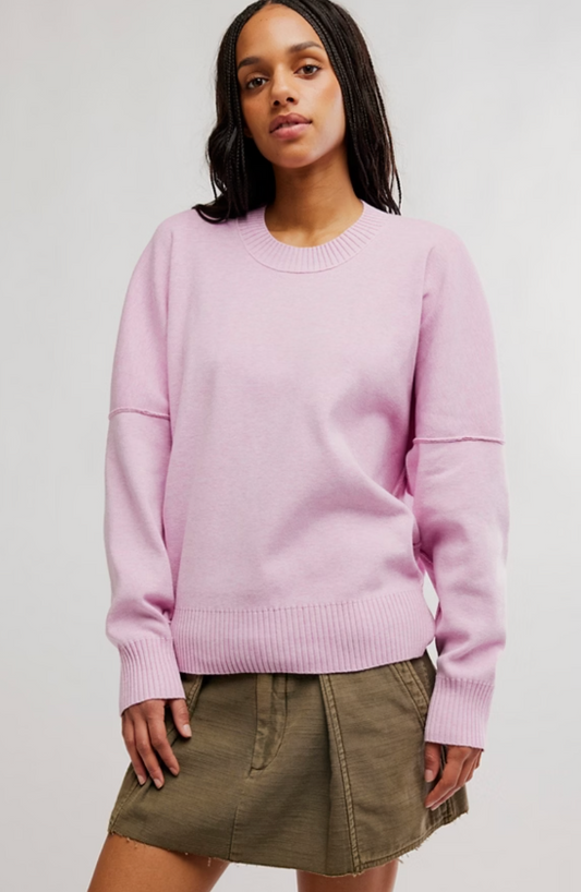 Free People: Alma Pullover in Fragrant Lilac