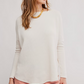 Free People: Latte Blues Thermal in Sugar Swizzle