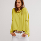 Free People: Latte Blues Thermal in Lime Cream