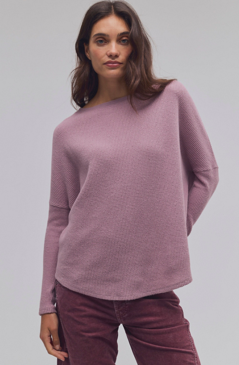Free People: Latte Blues Thermal in Winter Tulip