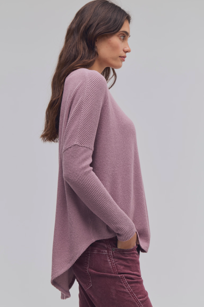 Free People: Latte Blues Thermal in Winter Tulip