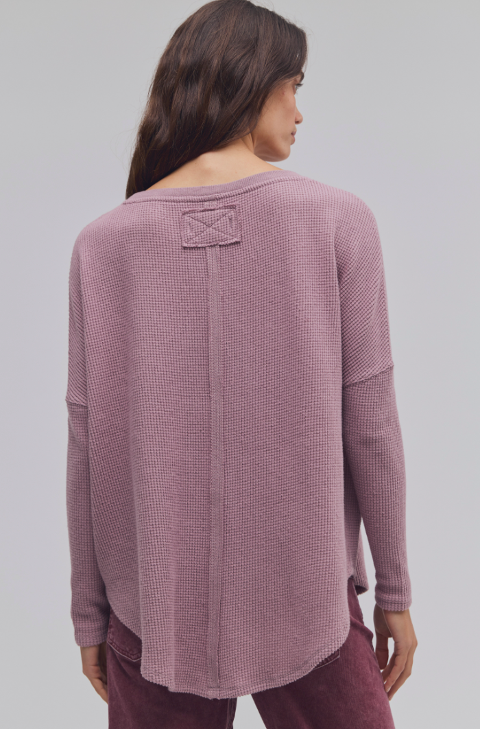 Free People: Latte Blues Thermal in Winter Tulip