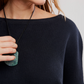 Free People: Latte Blues Thermal in Black