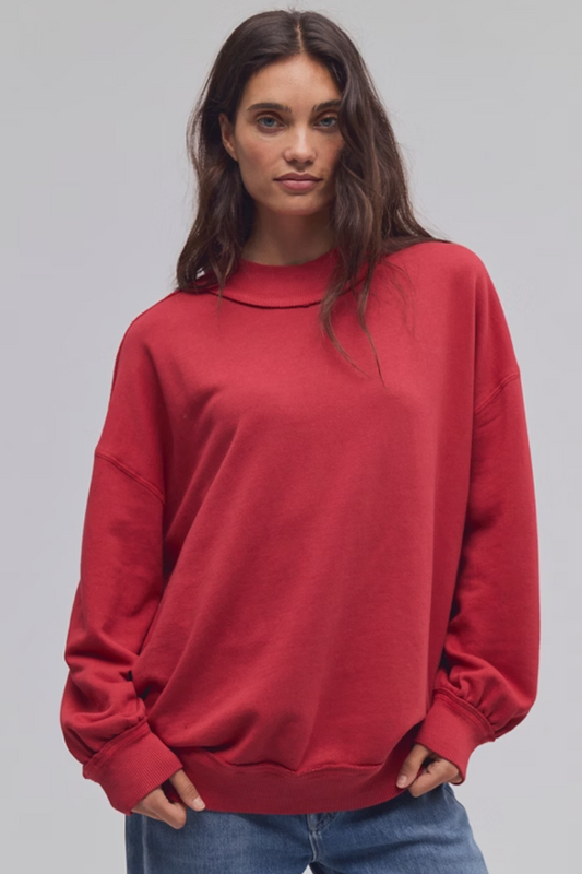 Free People: Palm Springs Pullover in Salsa