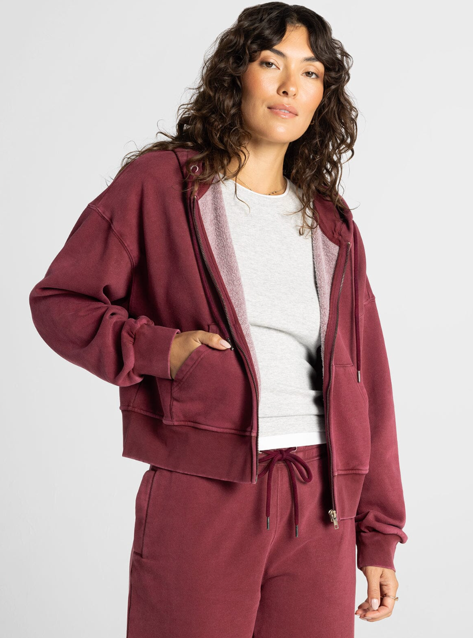 Thread & Supply: Ashford Hoodie in Zinfandel