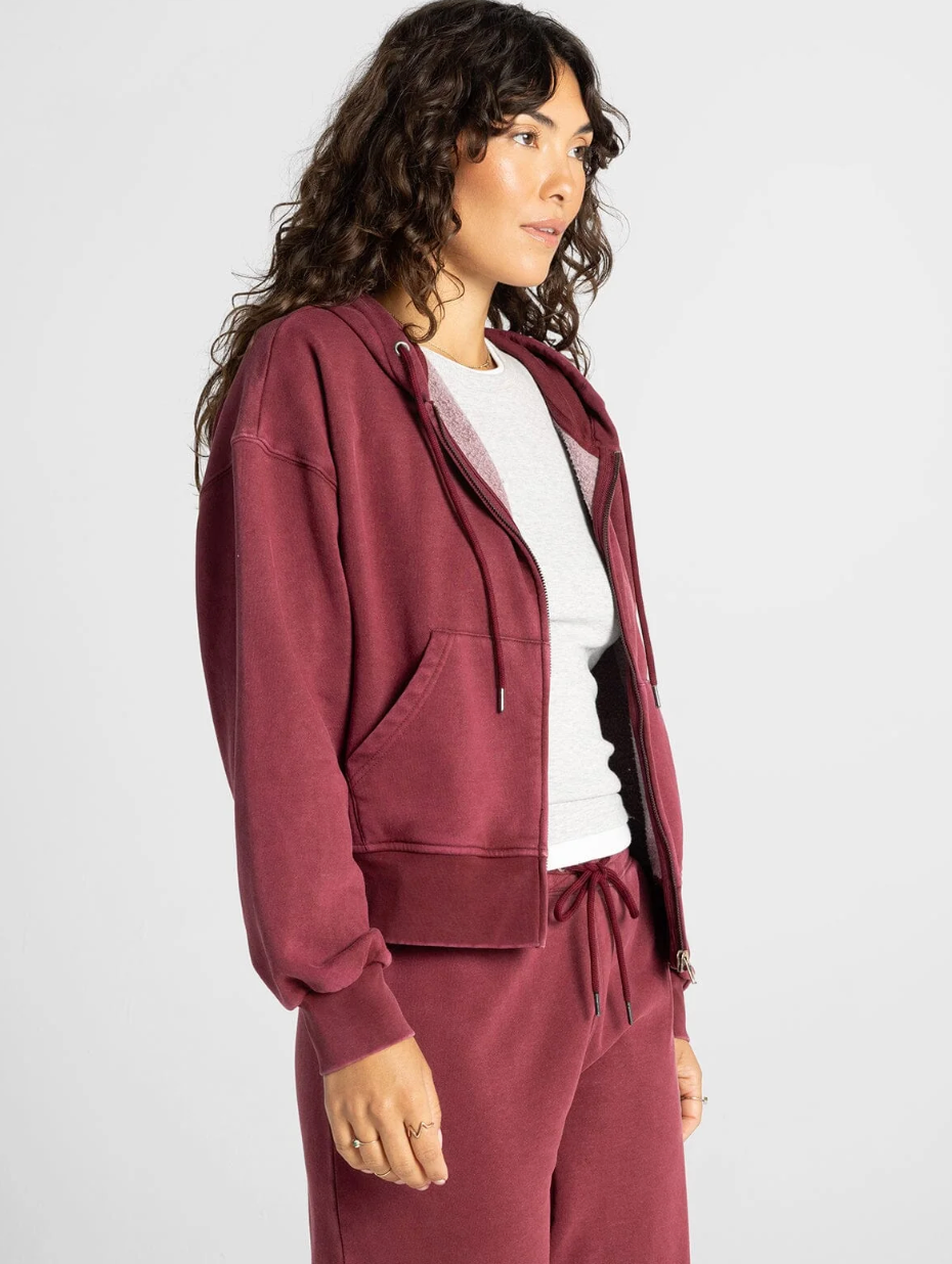 Thread & Supply: Ashford Hoodie in Zinfandel