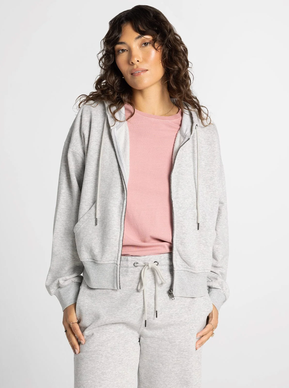 Thread & Supply: Ashford Hoodie in Heather Grey