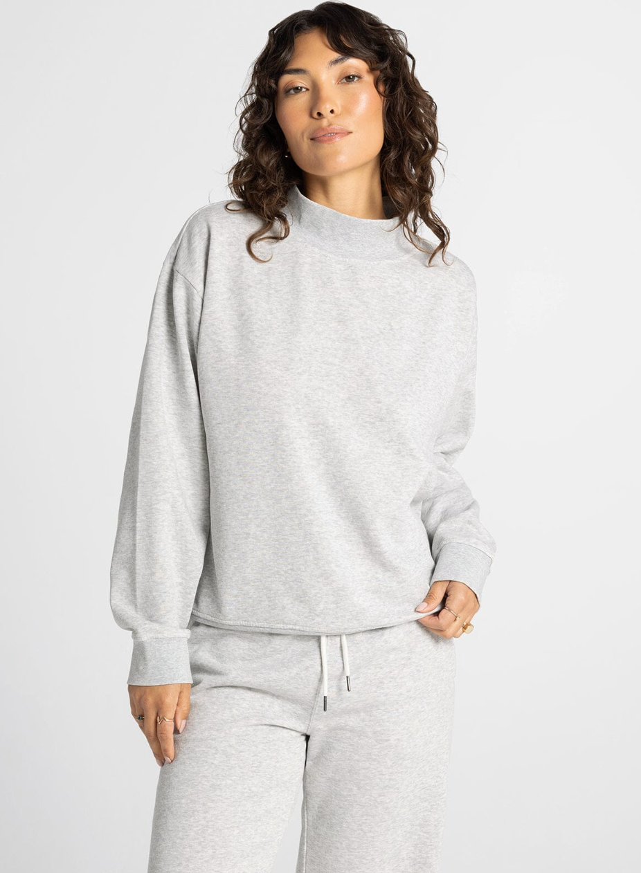Thread & Supply: Ashford Mockneck in Heather Grey