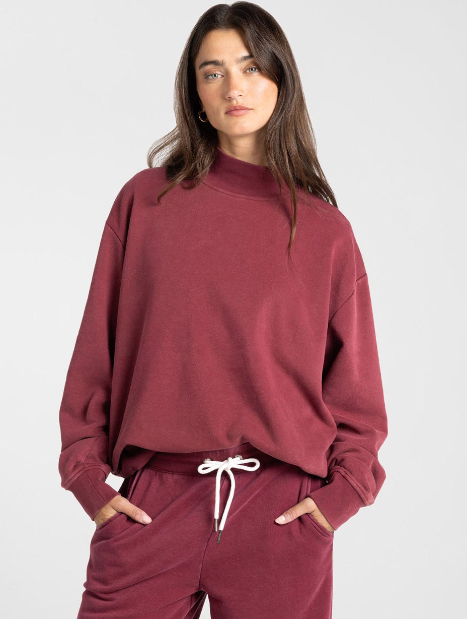 Thread & Supply: Ashford Mockneck in Zinfandel