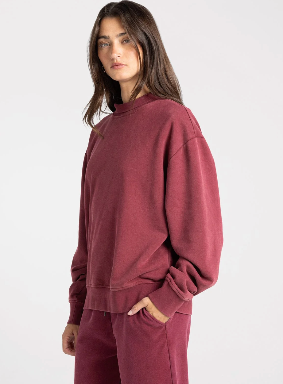 Thread & Supply: Ashford Mockneck in Zinfandel