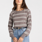 Thread & Supply : Stacey Top in Taupe Multi Stripe