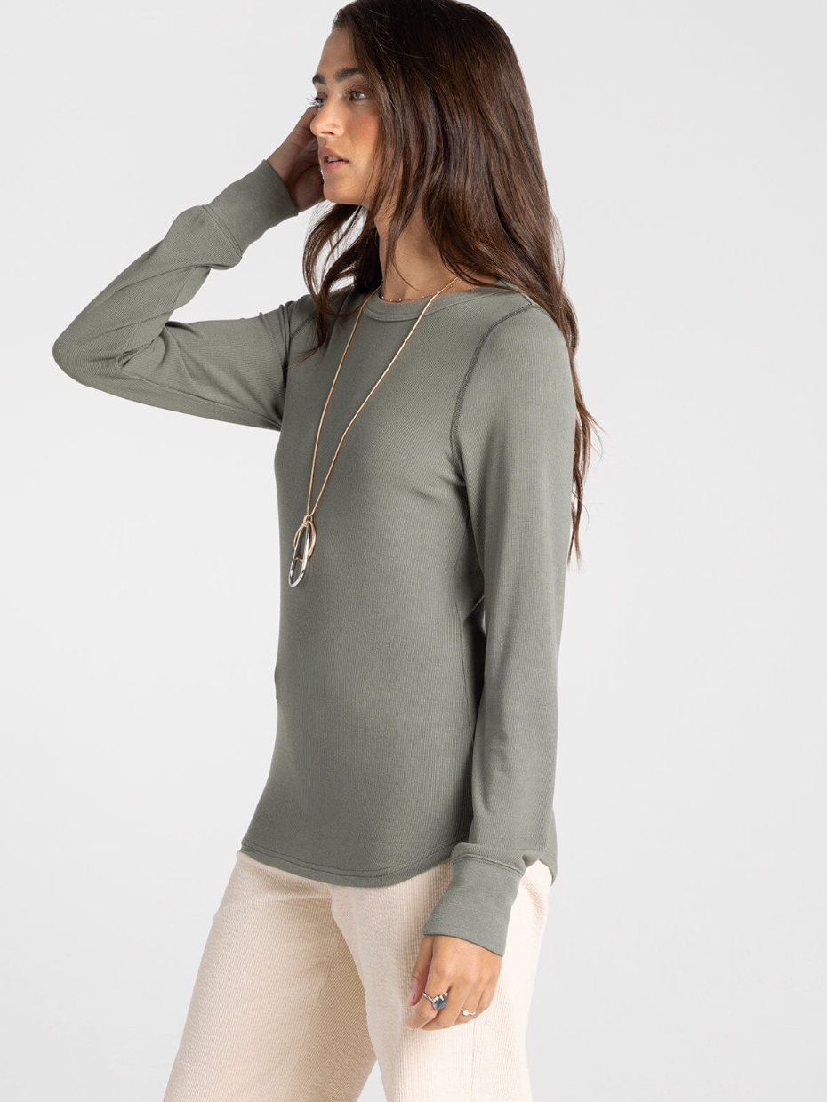Thread & Supply : Stacey Top in Dusty Olive