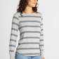 Thread & Supply : Stacey Top in Grey Multi Stripe