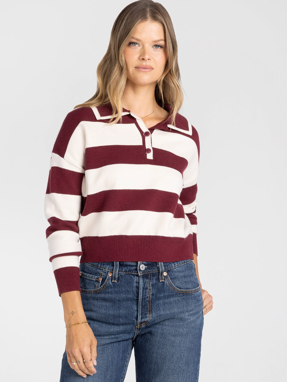 Thread & Supply: Normandy Sweater in Burgundy
