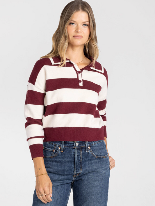 Thread & Supply: Normandy Sweater in Burgundy