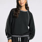 black crewneck athletic top