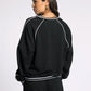 black crewneck athletic top
