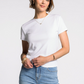 ribbed white tee