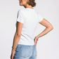 ribbed white tee