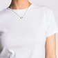 ribbed white tee