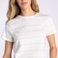 Thread & Supply: Asher Tee in Ivory Blue Stripe