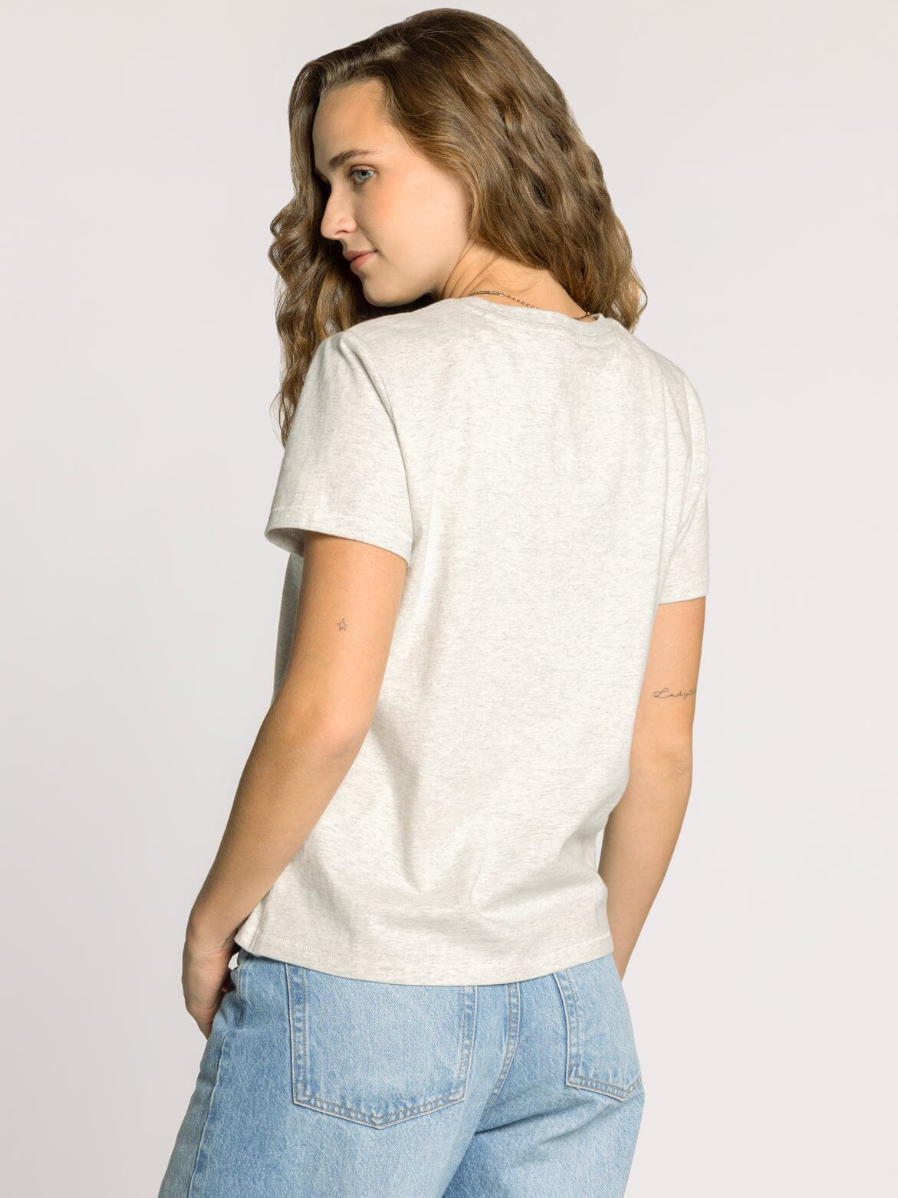 heather grey tee