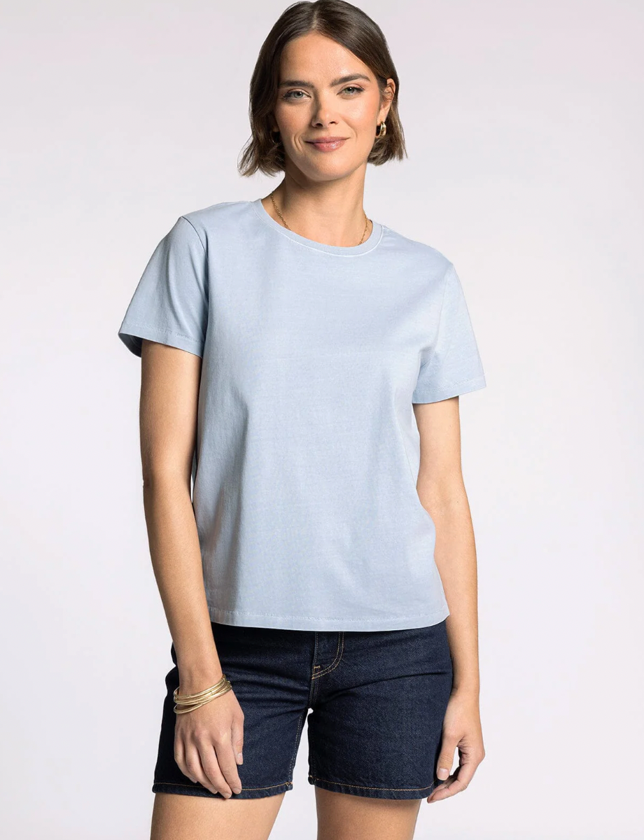 blue tee