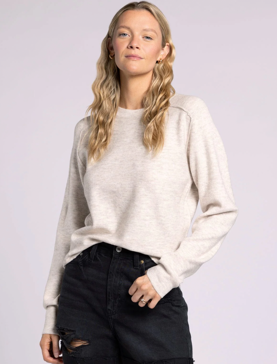 heather grey sweater