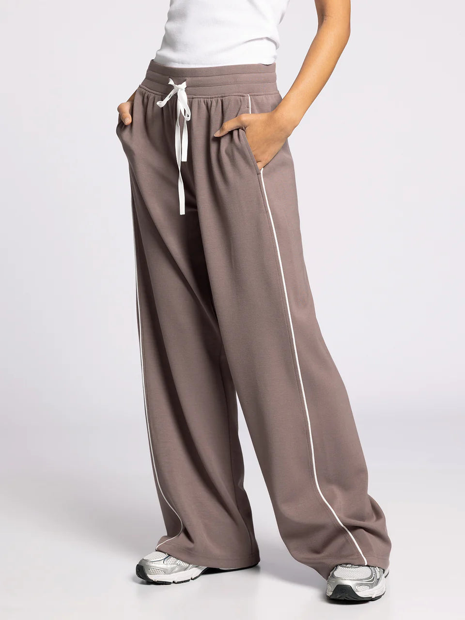 brown athletic pants