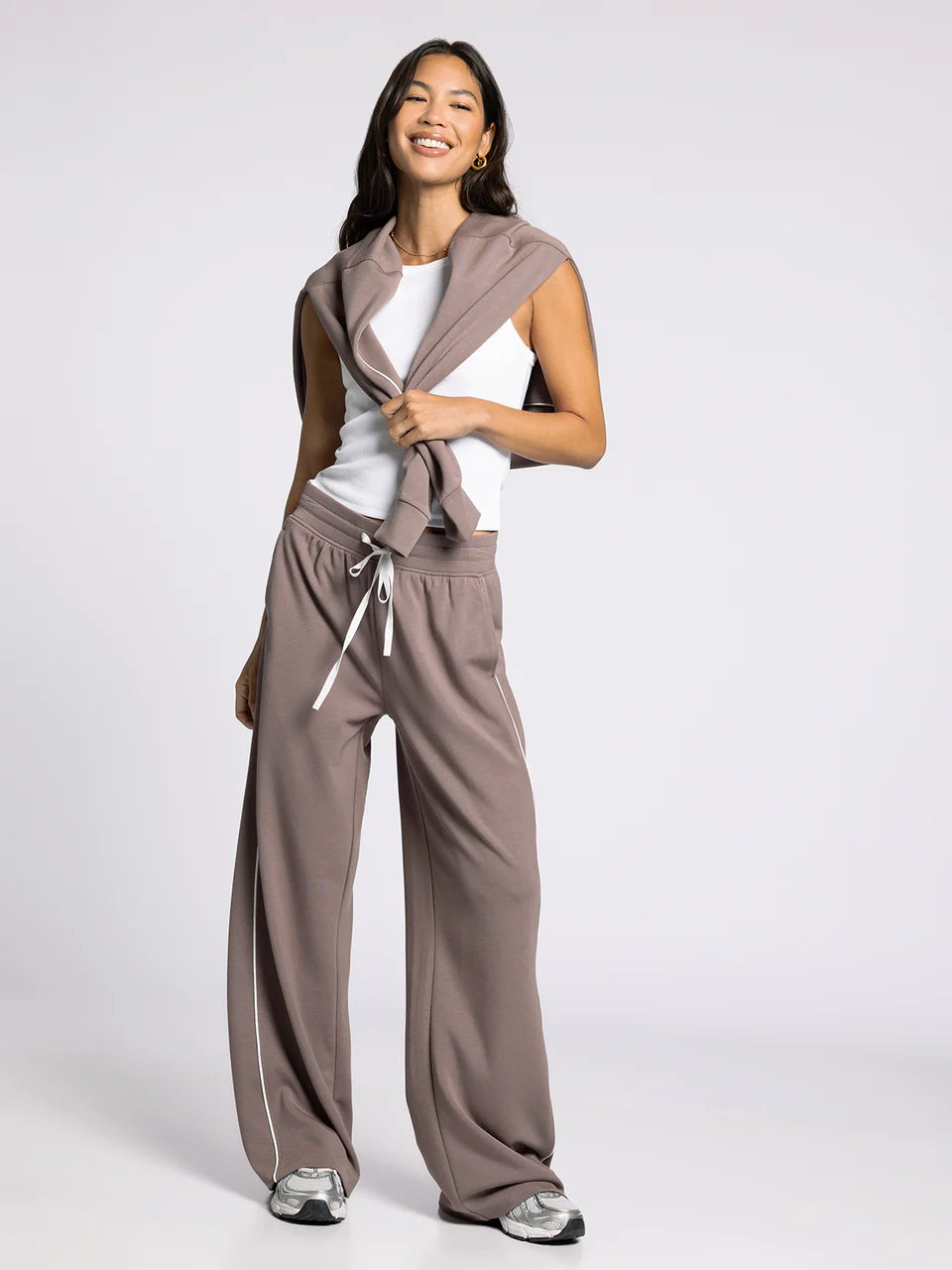 brown athletic pants