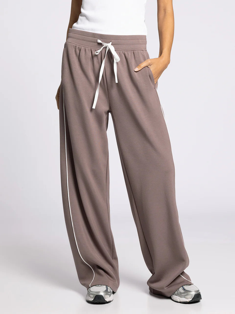 brown athletic pants