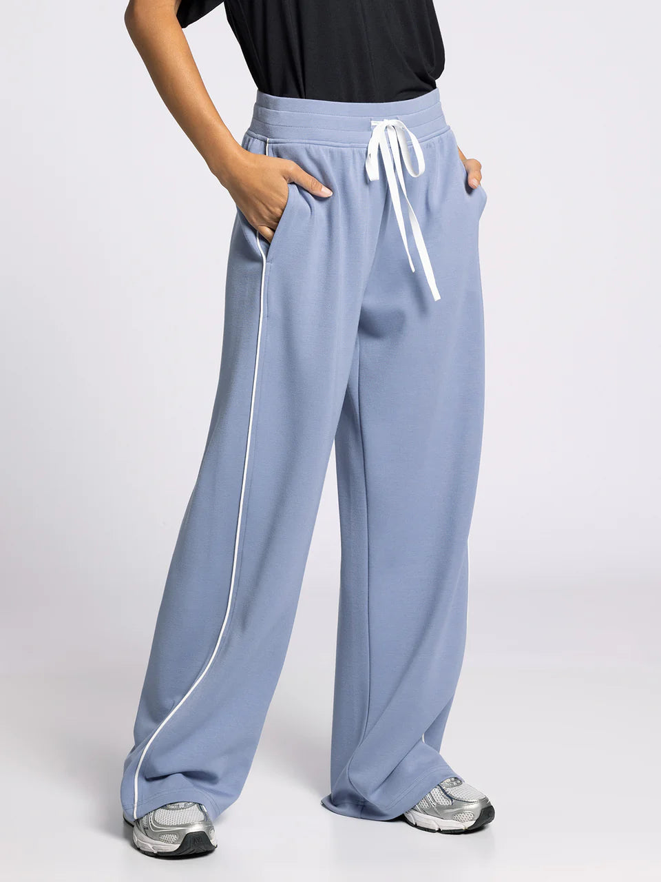 light blue athletic pants