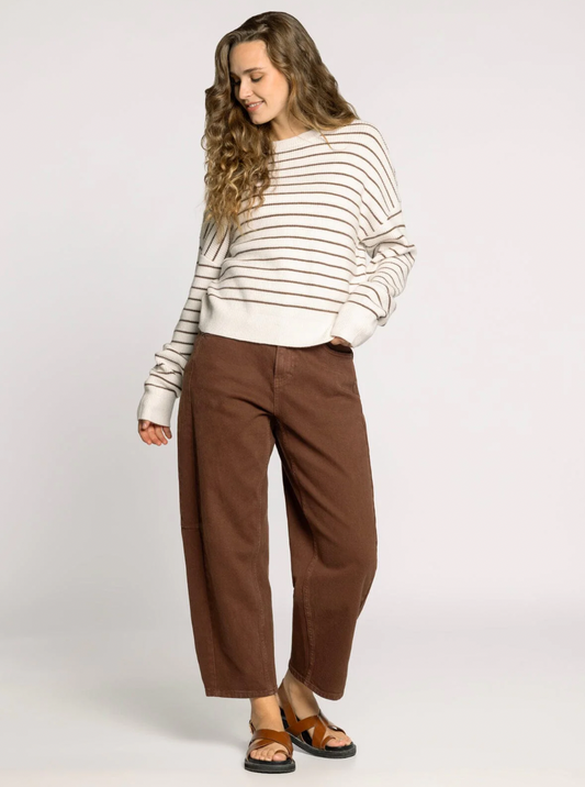 Thread & Supply: Ely Sweater in Brown