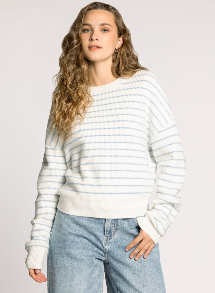 blue stripe sweater