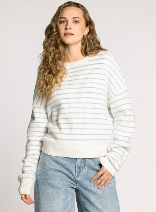 blue stripe sweater