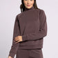 brown athletic mock neck
