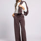 brown athletic pants