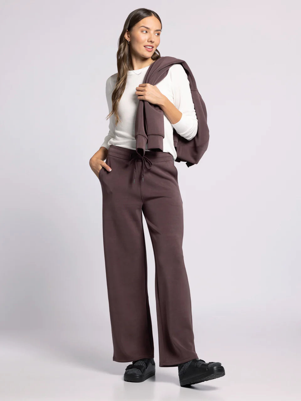 brown athletic pants
