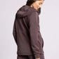 brown athletic zip hoodie