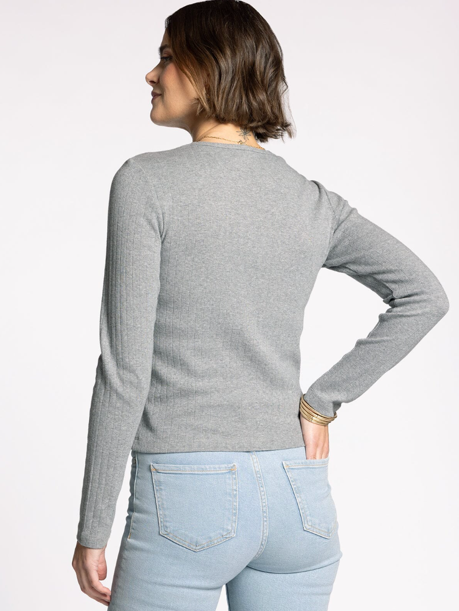 Thread & Supply: Louisa Top in Heather Grey