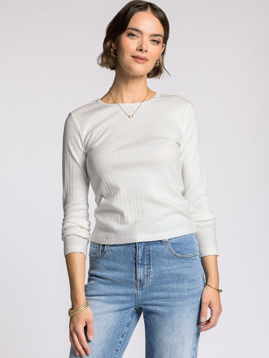 pointelle longsleeve 